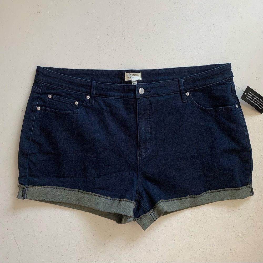 Candace Cameron Bure Petite Pacific Denim Cutt Off Shorts Size 22WP NWT Denim